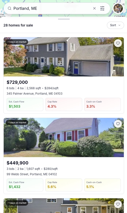 Maine real estate properties